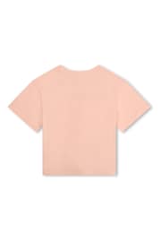 KENZO KIDS Pink Logo Short Sleeve T-Shirt - Image 2 of 2