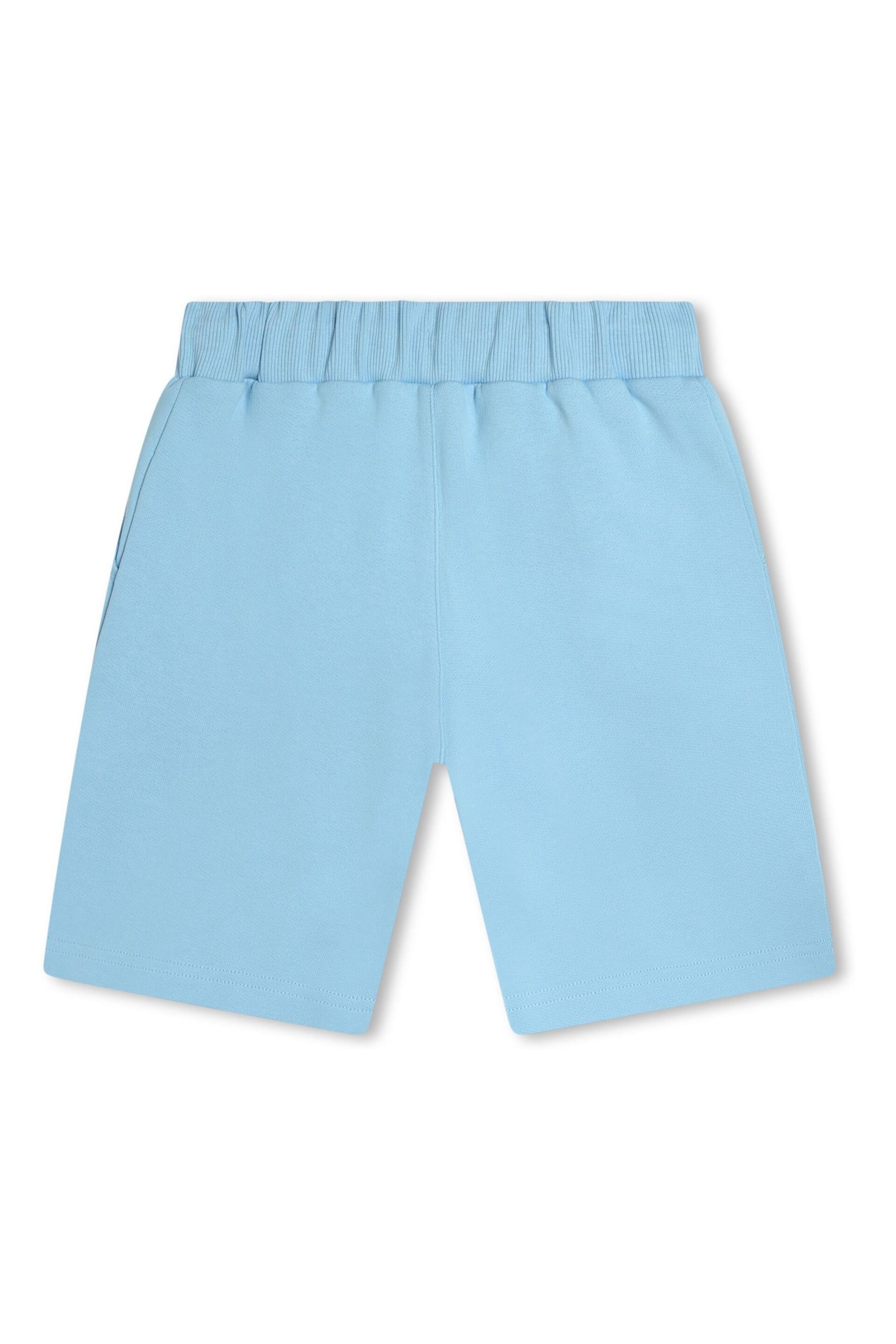 KENZO KIDS Blue Logo Jersey Shorts - Image 2 of 2