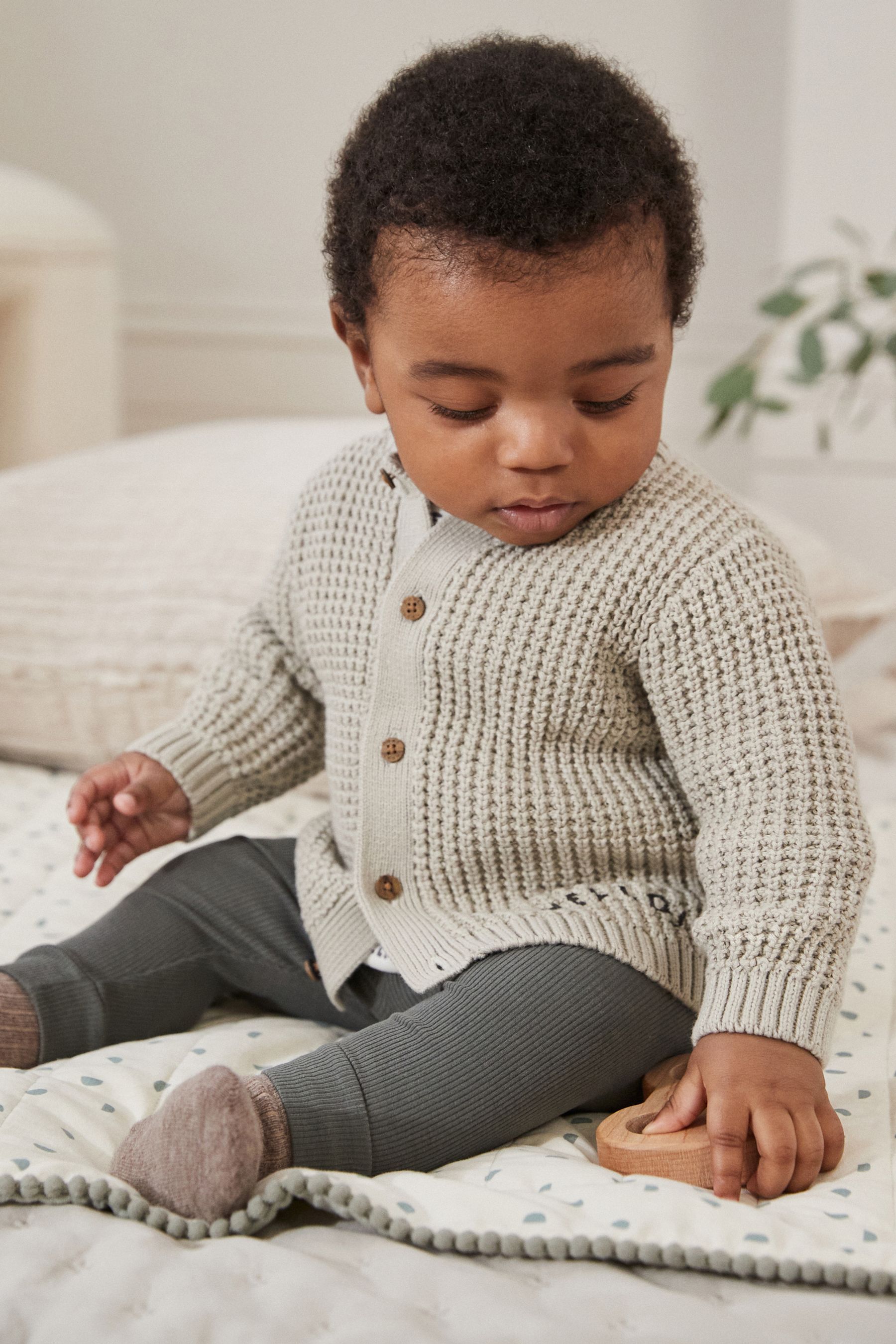 Grey newborn cardigan deals
