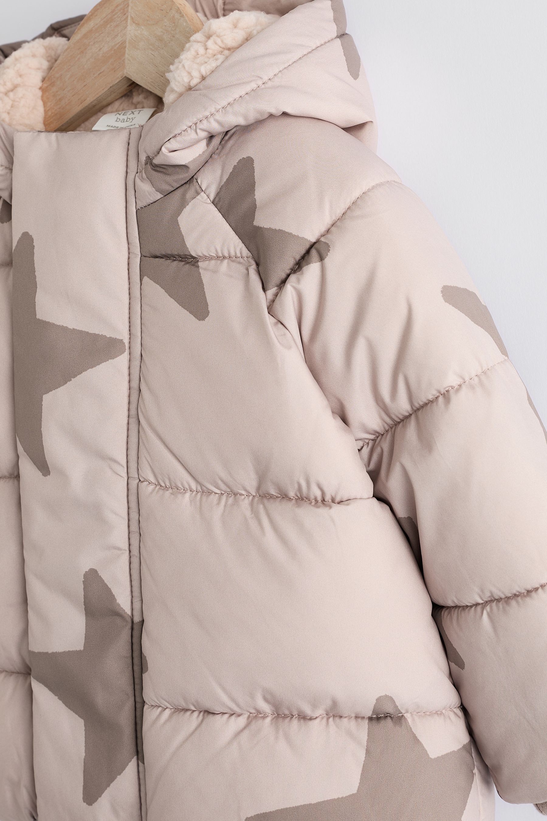 Neutral Star Baby Puffer Coat 0mths 2yrs