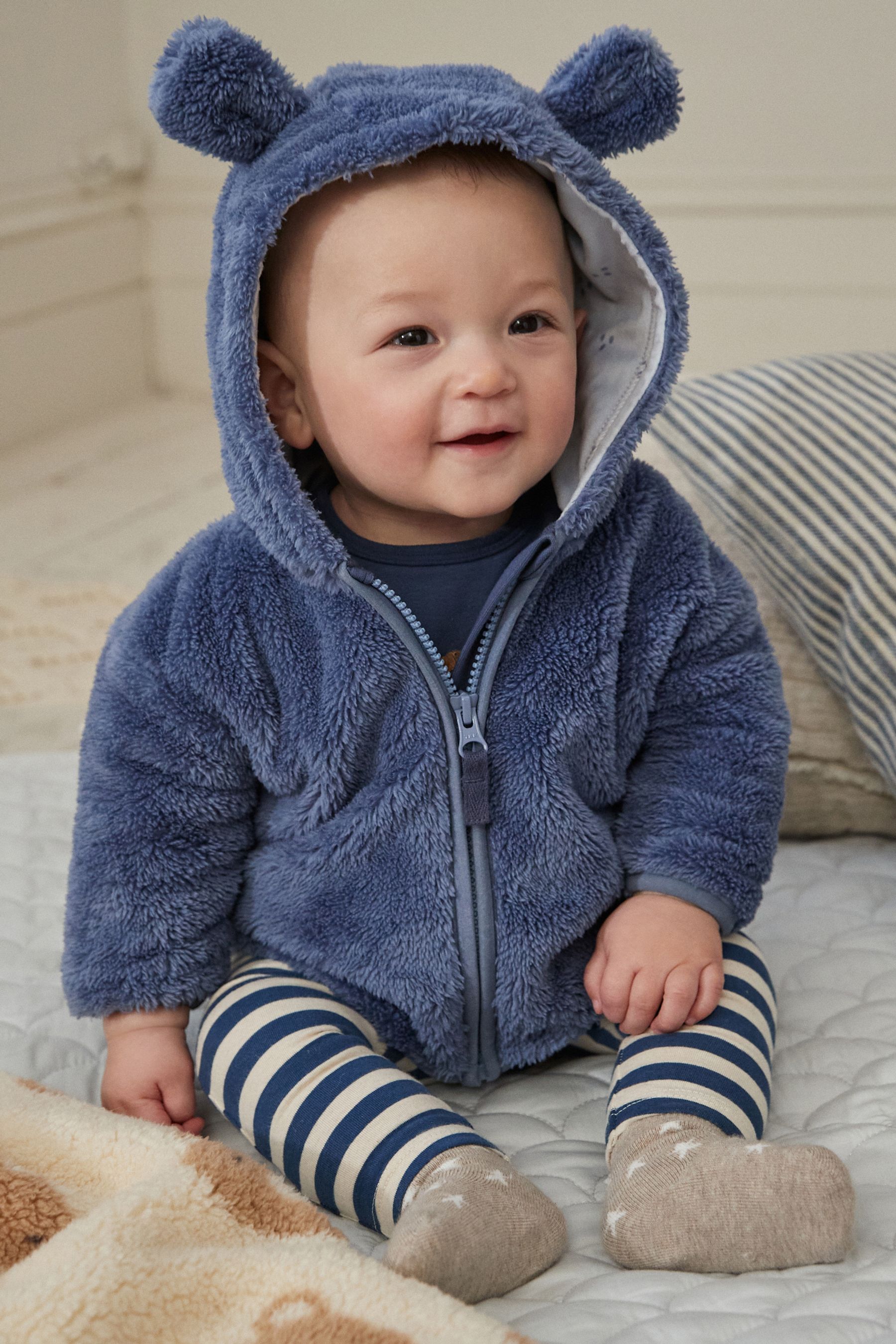 Chunky fleece coach jacket clearance