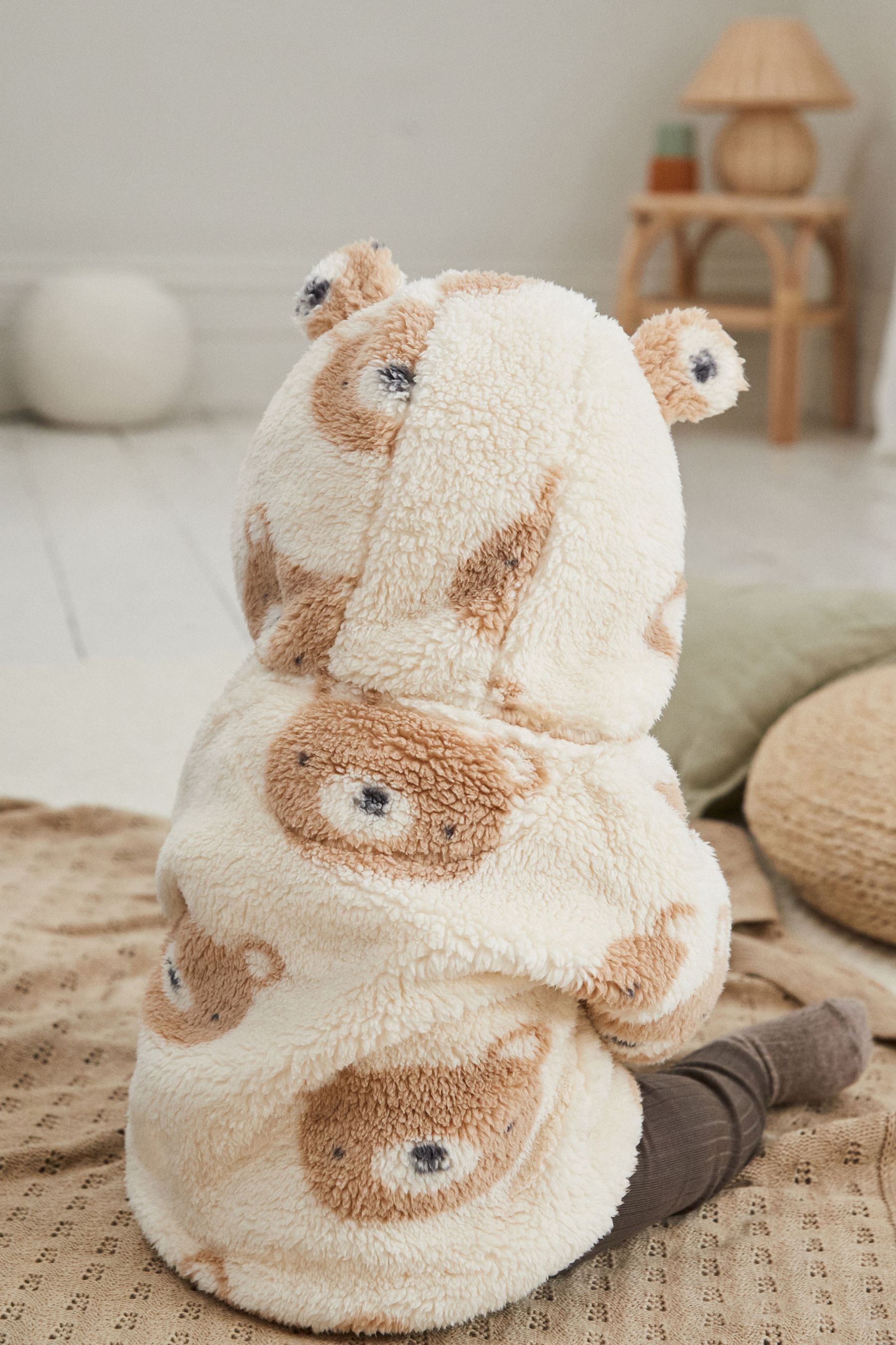Teddy bear jacket with ears clearance