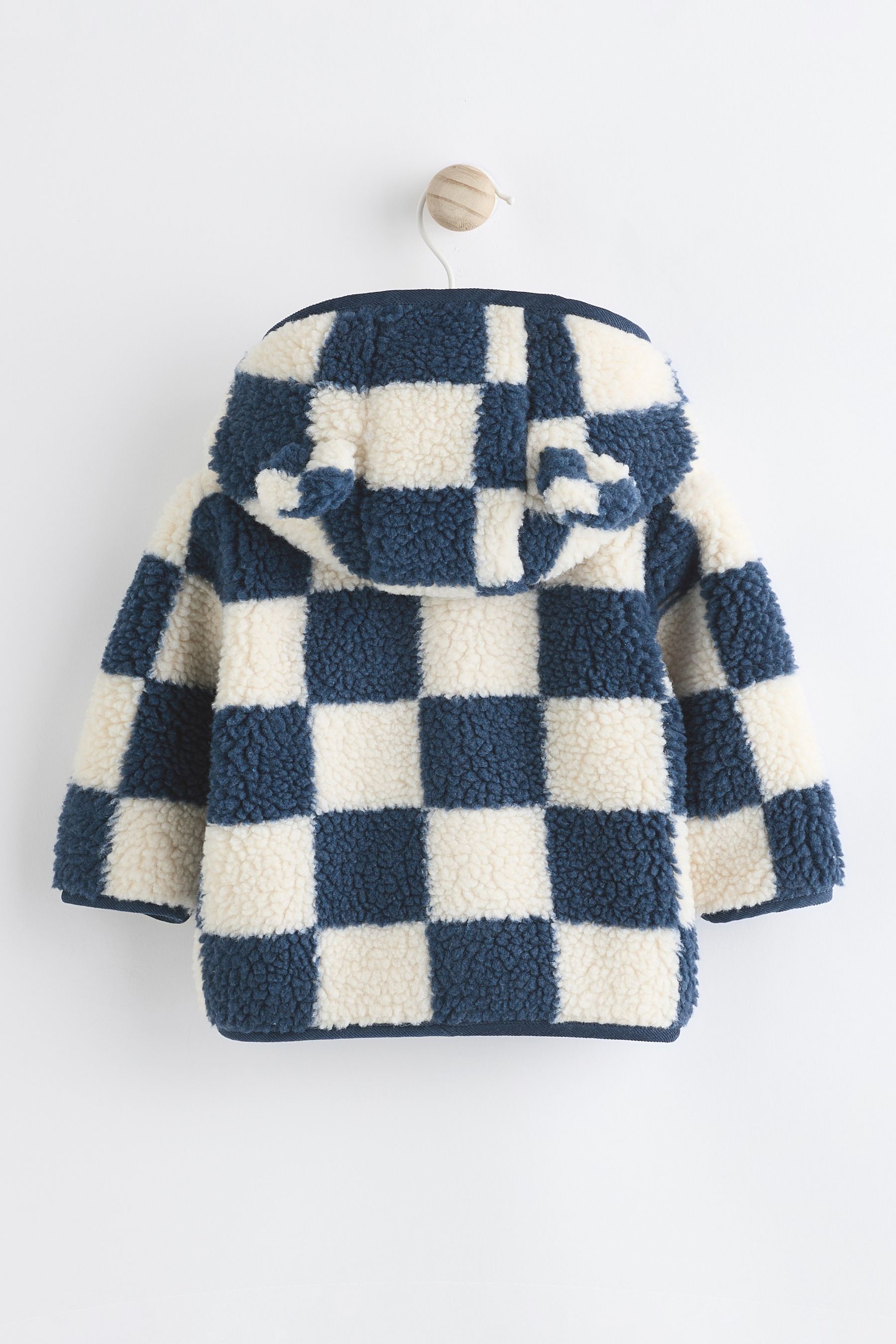 Checkered borg jacket on sale