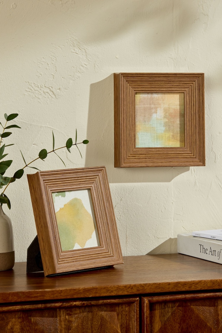 Set of 2 Wood Distressed Wood Effect Photo Frames - Image 2 of 6