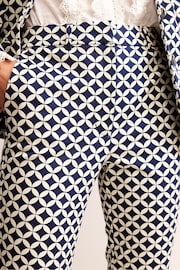 Boden Blue Highgate Printed Trousers - Image 4 of 5