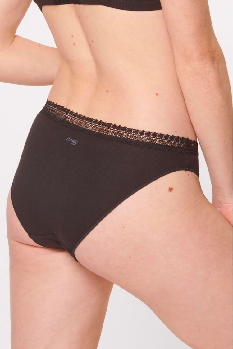 Sloggi GO Ribbed R Tai Knickers 2 Pack - Image 2 of 7