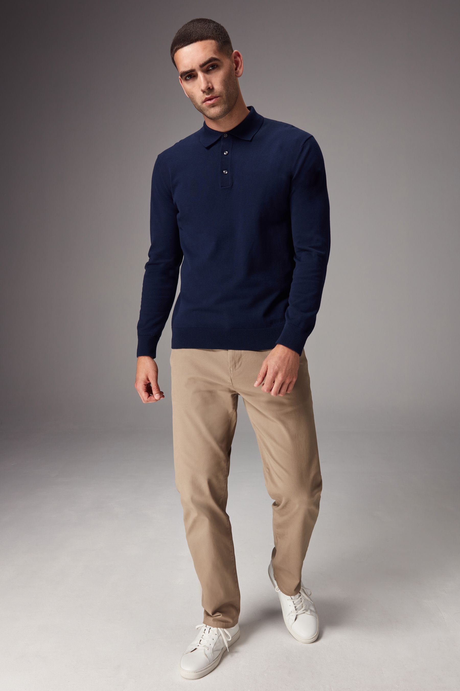 Polo long sleeve outfit sales