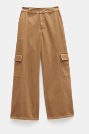 Hush Brown Jess Wide Leg Cargo Trousers - Image 5 of 5