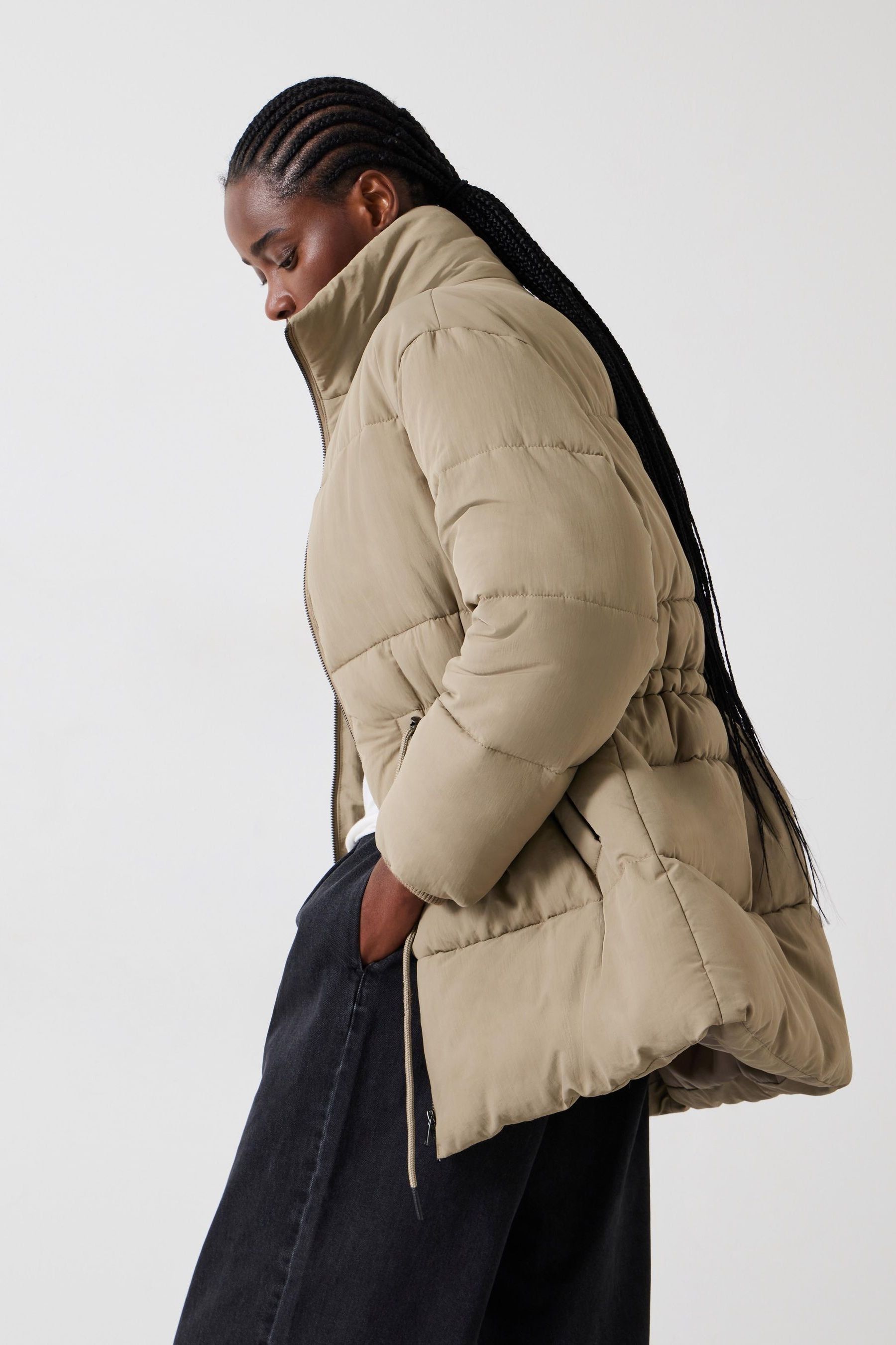 A line puffer coat on sale
