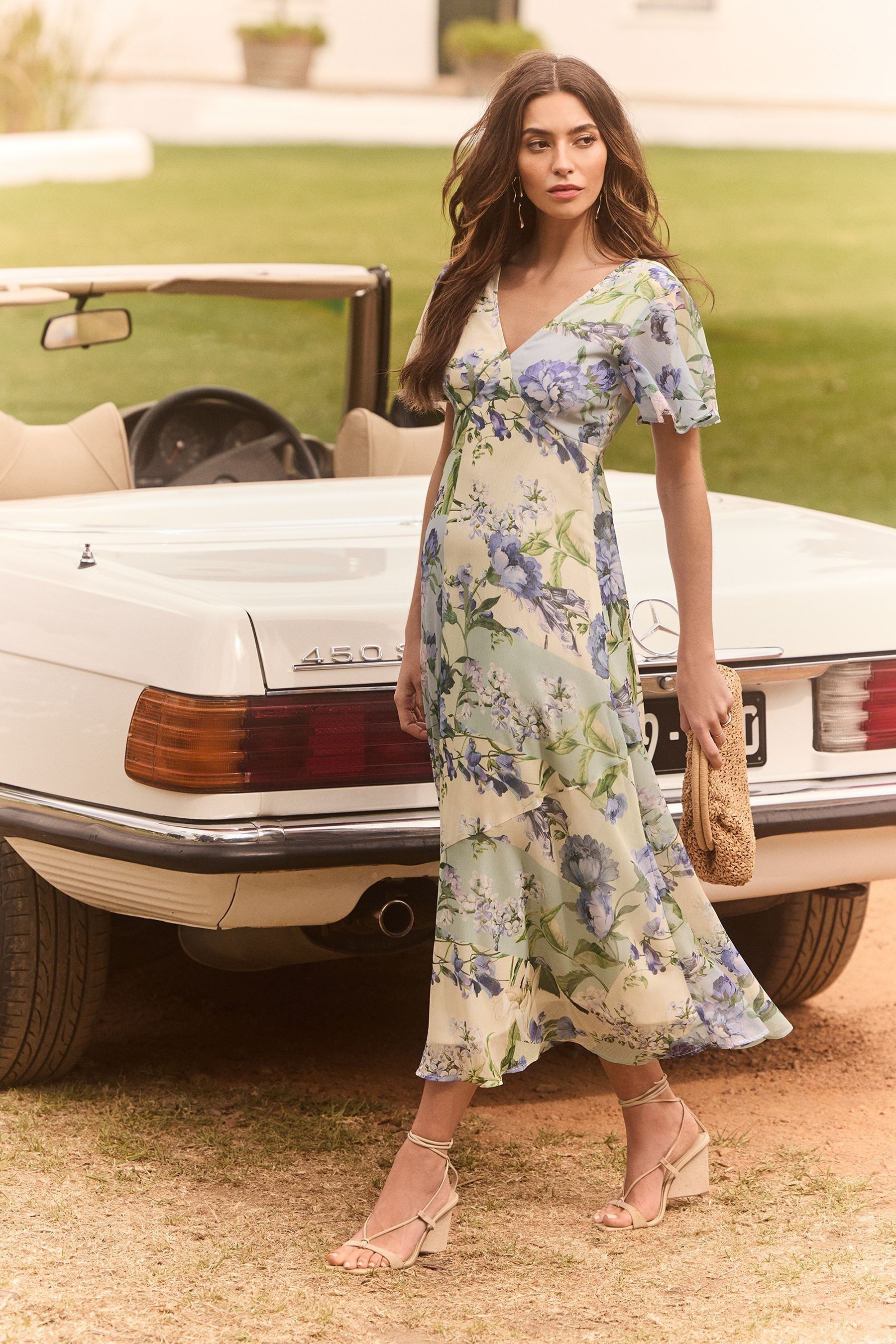 Lipsy chiffon dress cheap