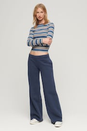 Superdry Blue Wash Straight Joggers - Image 3 of 3