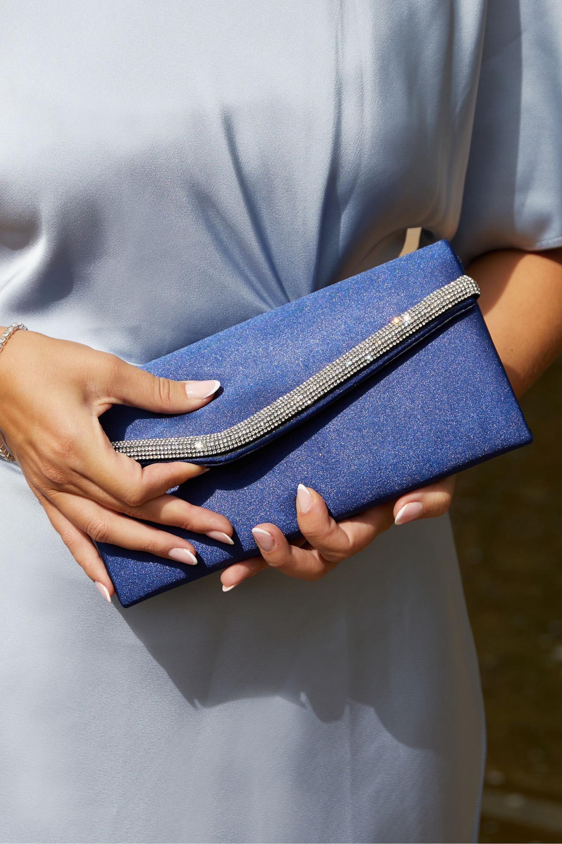 Next blue clutch bag outlet