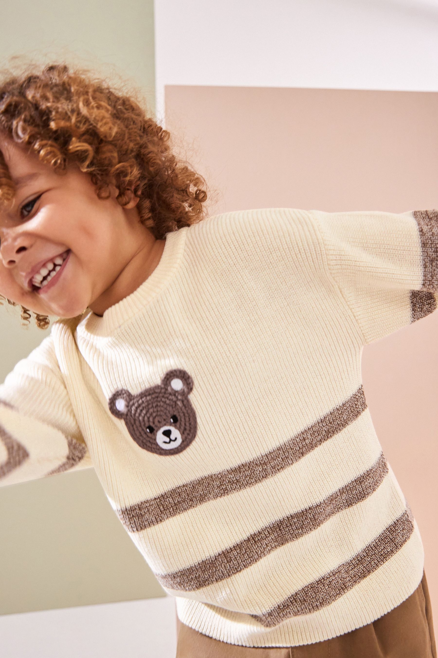 Cream teddy jumper clearance