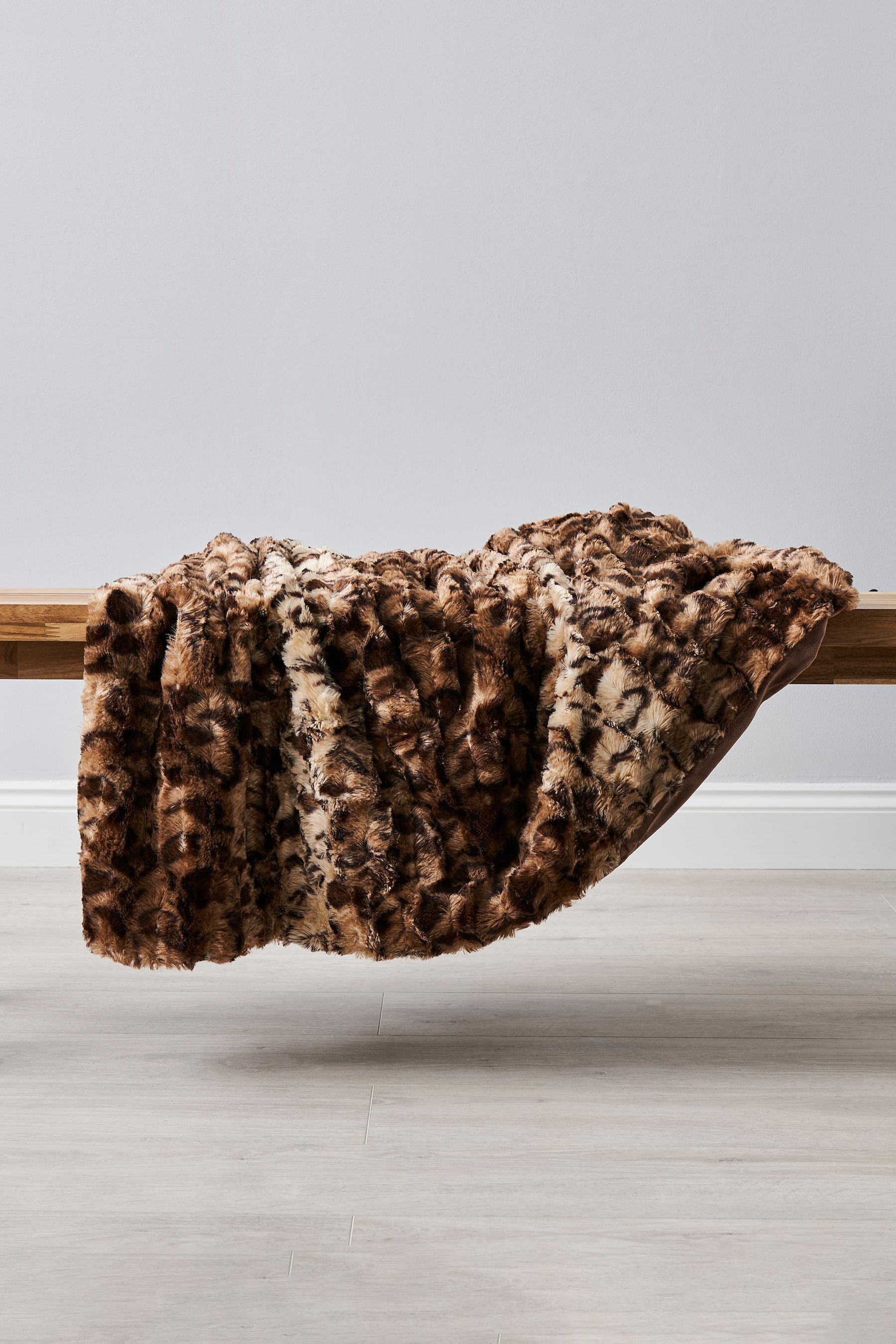 Buy BHS Natural Animal Print Throw from the Next UK online shop