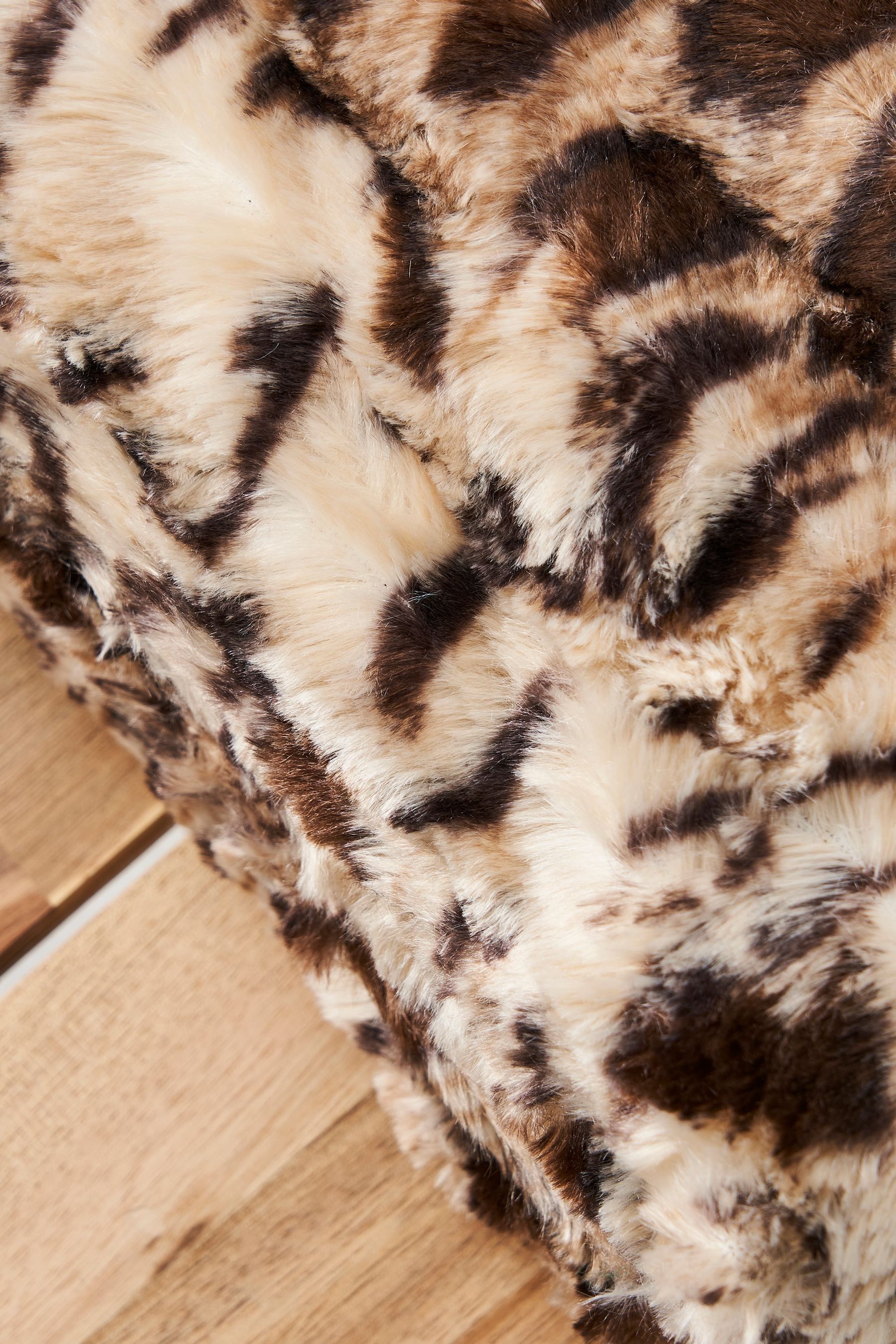 Animal print throw on sale
