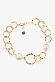 Ivory & Co Gold Caprice And Pearl Hoop Bracelet - Image 1 of 5