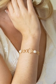 Ivory & Co Gold Caprice And Pearl Hoop Bracelet - Image 3 of 5