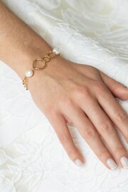 Ivory & Co Gold Caprice And Pearl Hoop Bracelet - Image 4 of 5