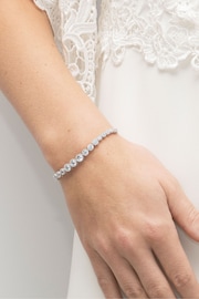 Ivory & Co Silver Marseille Crystal Graduating Bracelet - Image 4 of 5