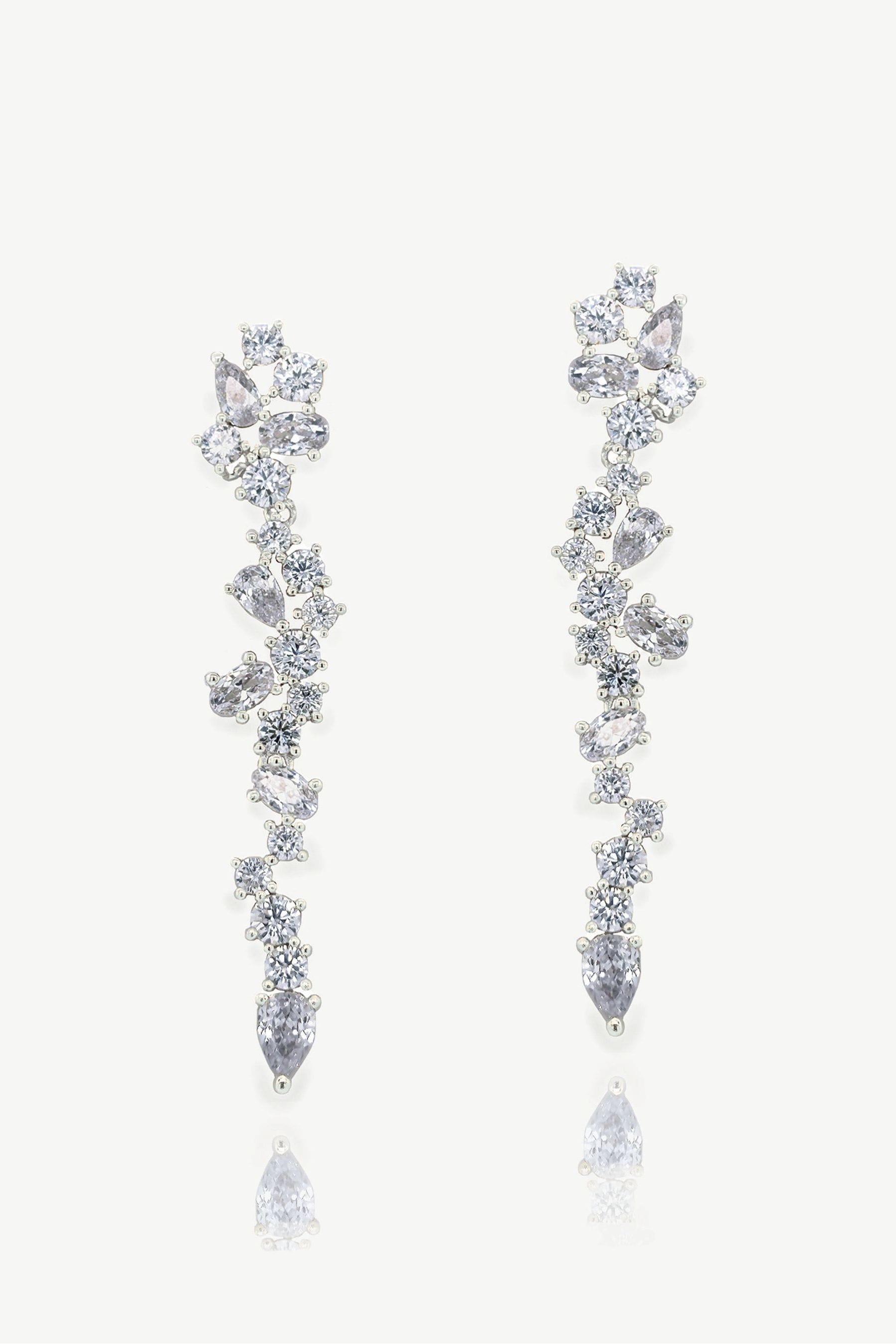 Crystal cluster drop earrings online