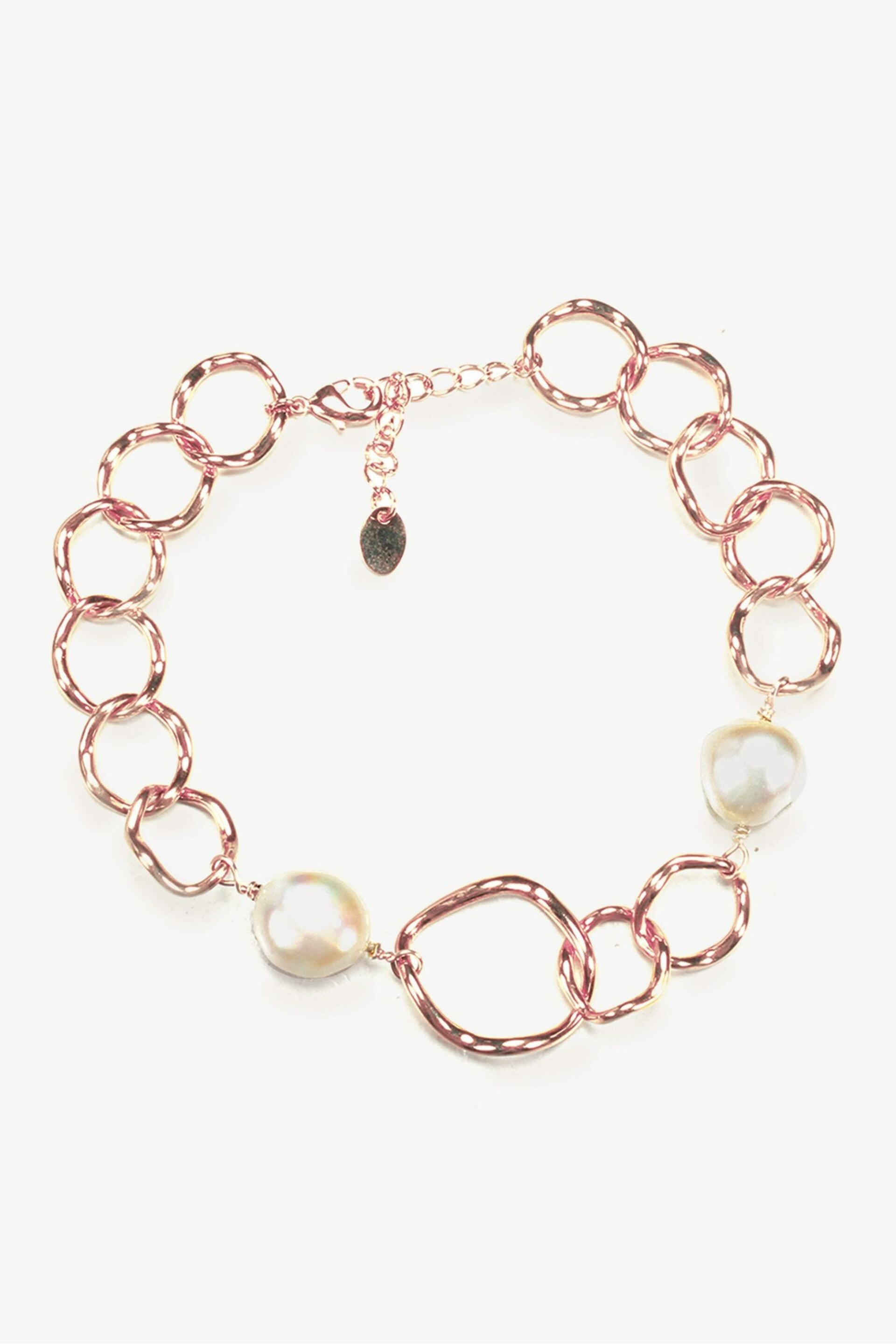 Ivory & Co Rose Gold Caprice And Pearl Hoop Bracelet - Image 1 of 4