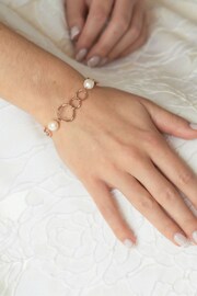 Ivory & Co Rose Gold Caprice And Pearl Hoop Bracelet - Image 4 of 4
