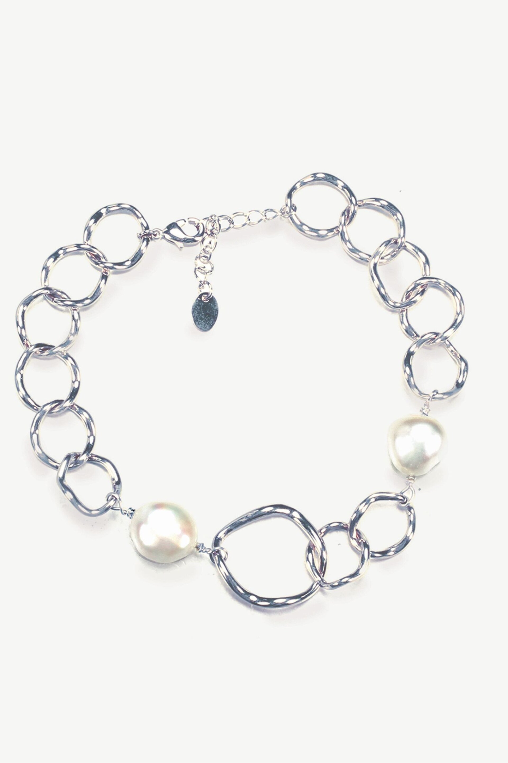 Ivory & Co Silver Caprice And Pearl Hoop Bracelet - Image 1 of 4