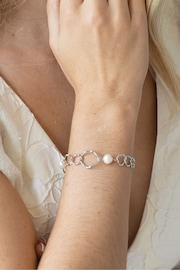 Ivory & Co Silver Caprice And Pearl Hoop Bracelet - Image 3 of 4