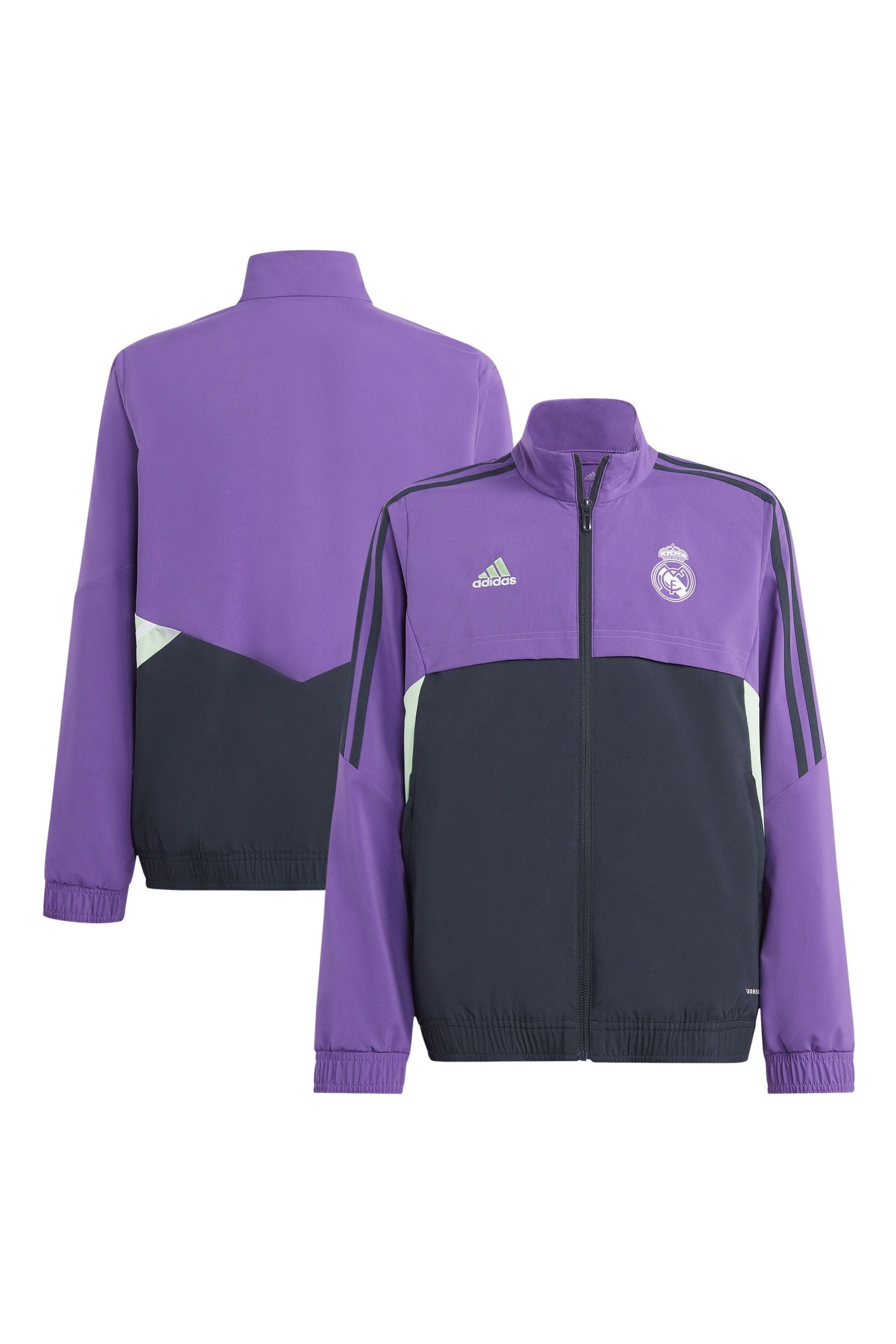 Buy adidas Purple Real Madrid Training Presentation Jacket Kids from Next Germany