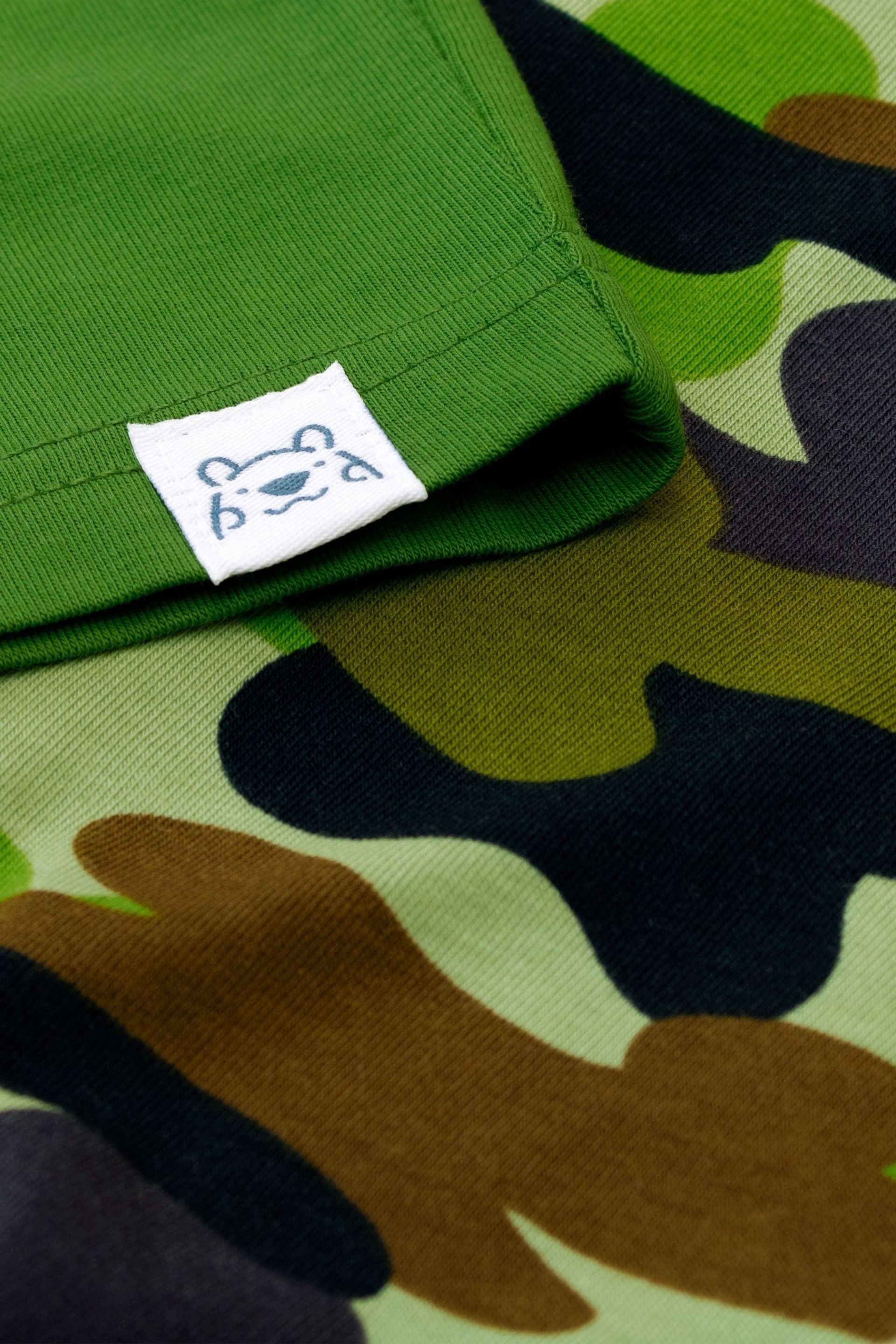 Harry Bear Green Camouflage Pyjamas - Snuggle Fit - Image 5 of 5