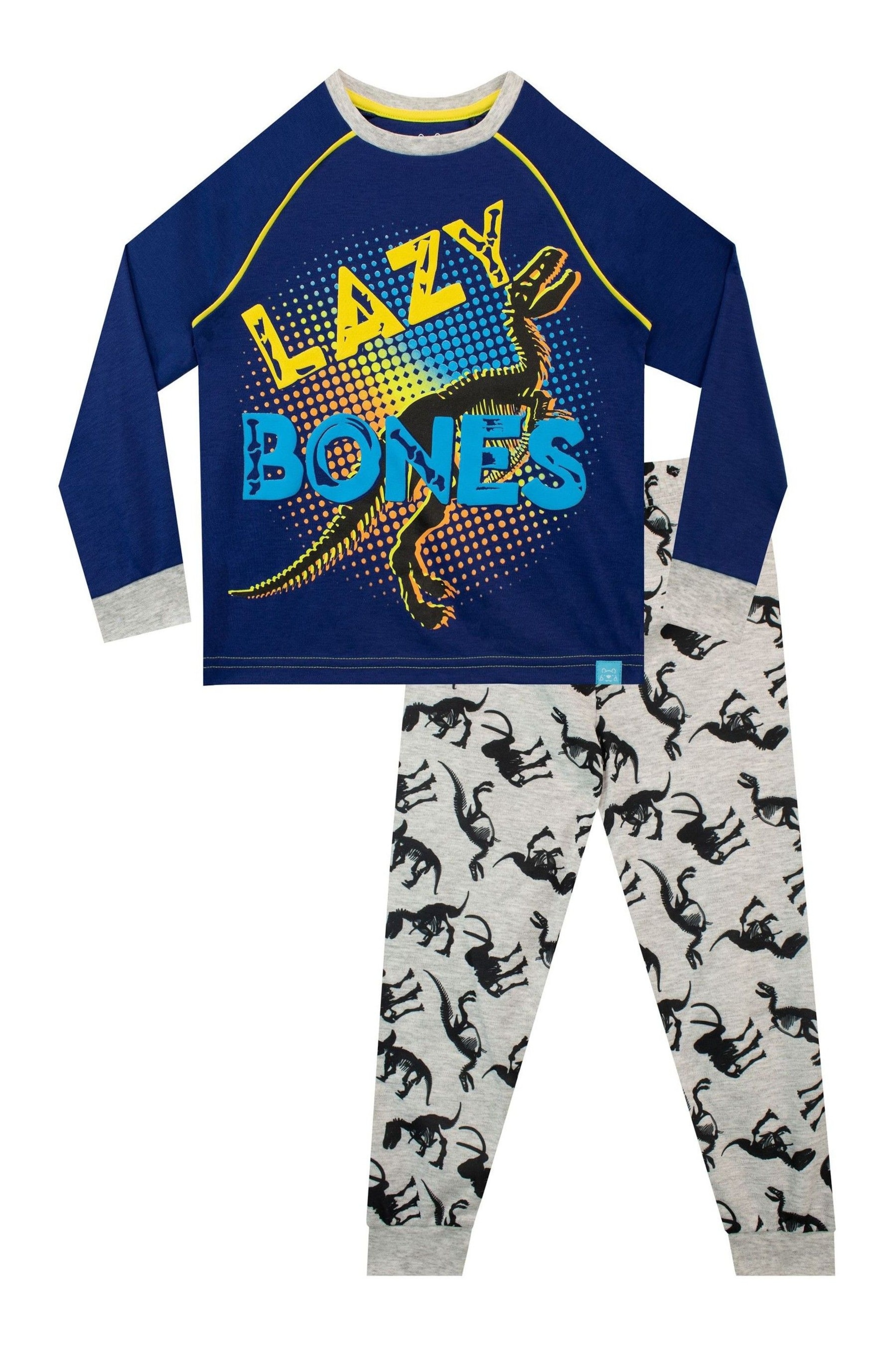 Harry Bear Grey Lazy Bones Pyjamas - Image 1 of 5