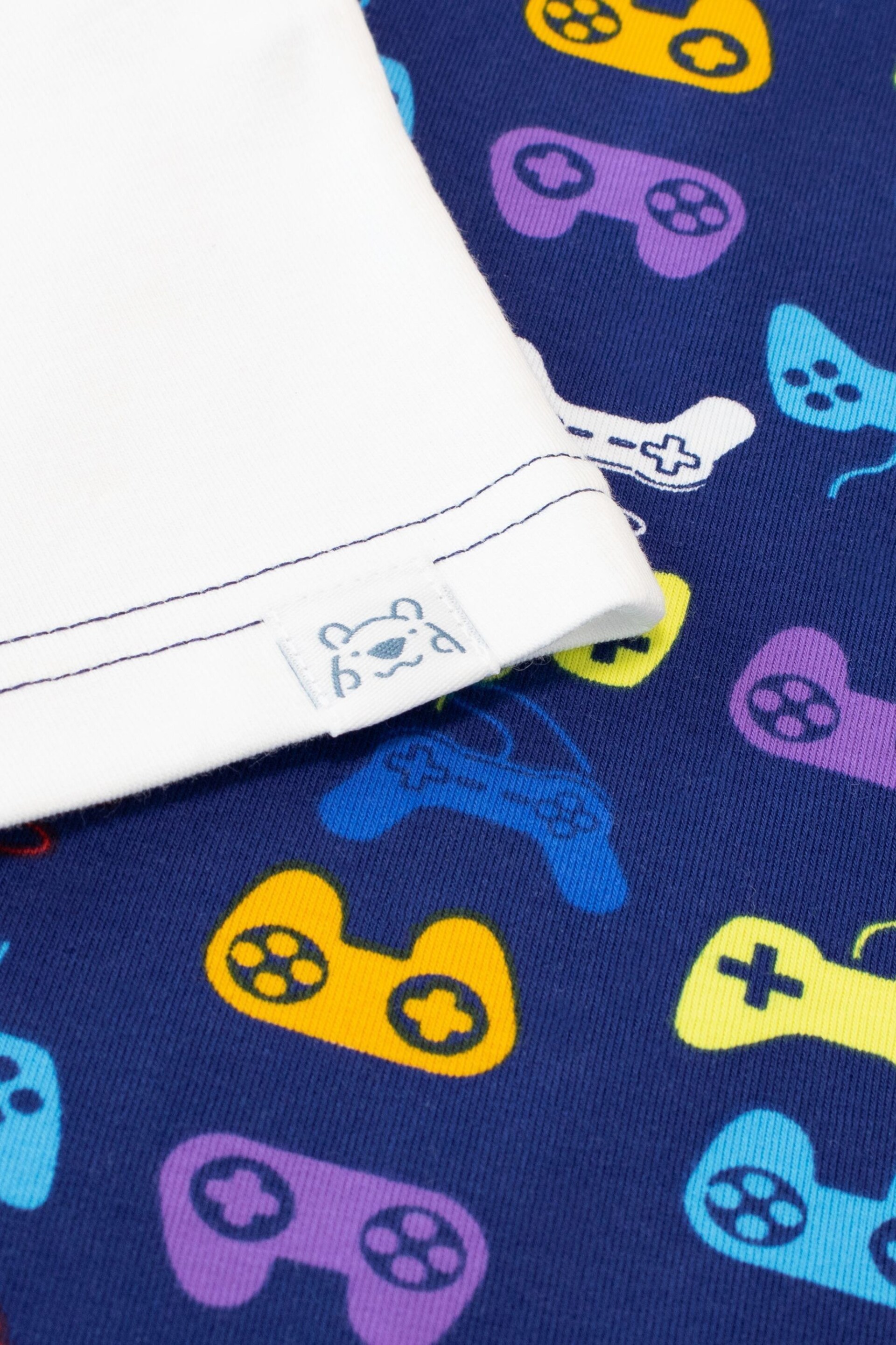 Harry Bear Blue Gaming Pyjamas - Snuggle Fit - Image 4 of 5