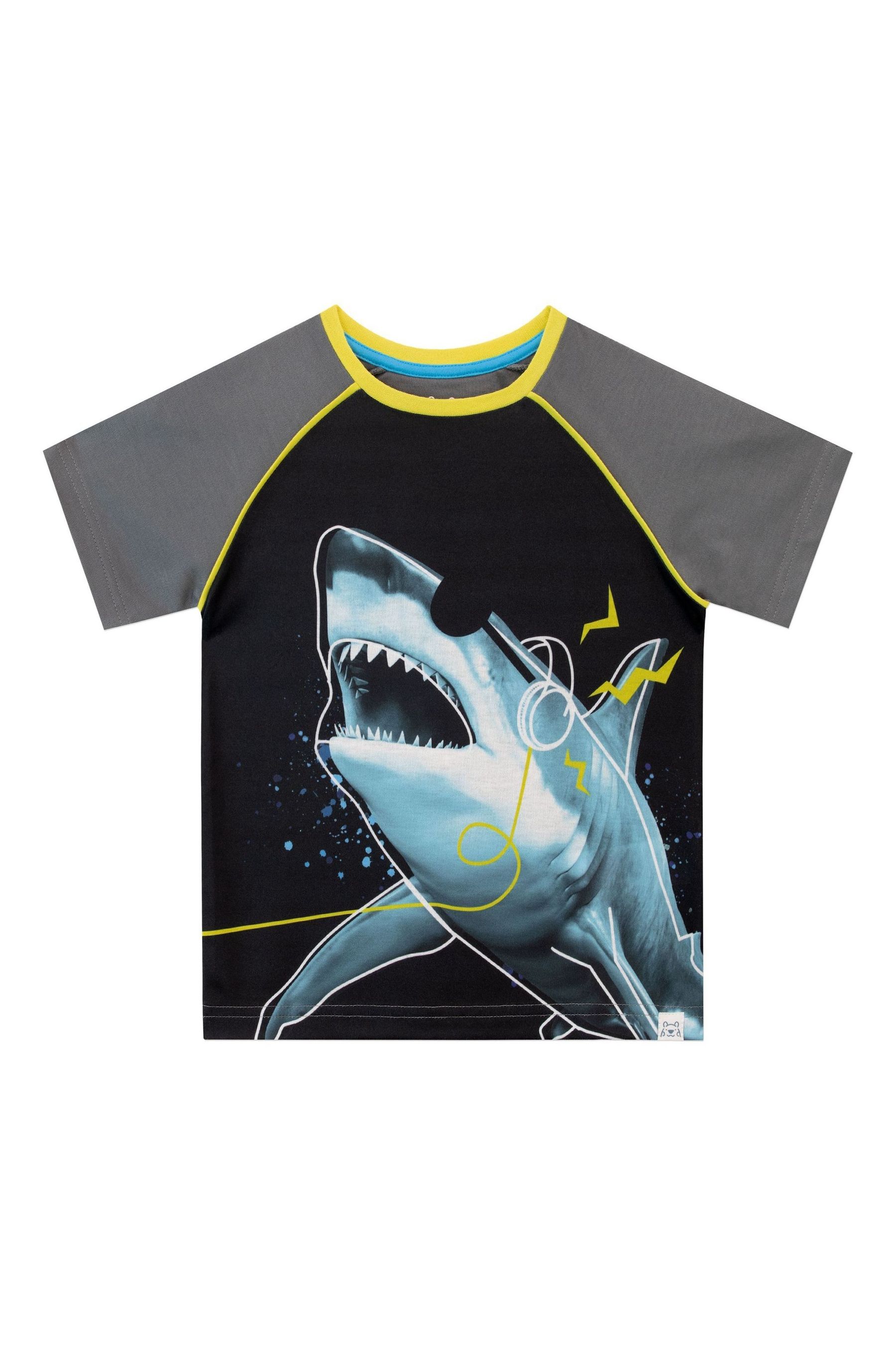 Buy Harry Bear Grey Kids Shark Pyjamas from Next Luxembourg