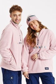 Harper & Lewis Pink Cecily 1/4 Zip Polar Fleece - Image 5 of 9