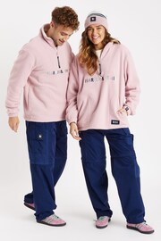 Harper & Lewis Pink Cecily 1/4 Zip Polar Fleece - Image 6 of 9