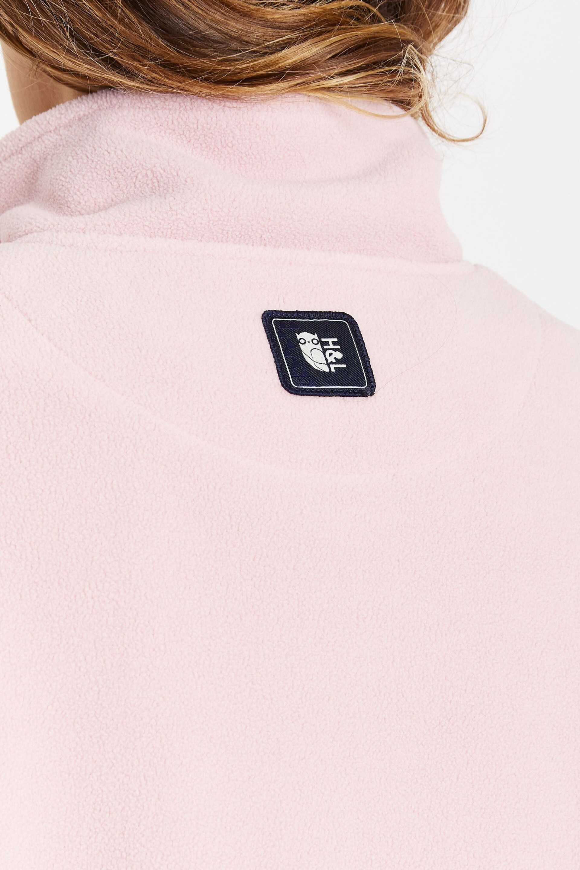 Harper & Lewis Pink Cecily 1/4 Zip Polar Fleece - Image 9 of 9