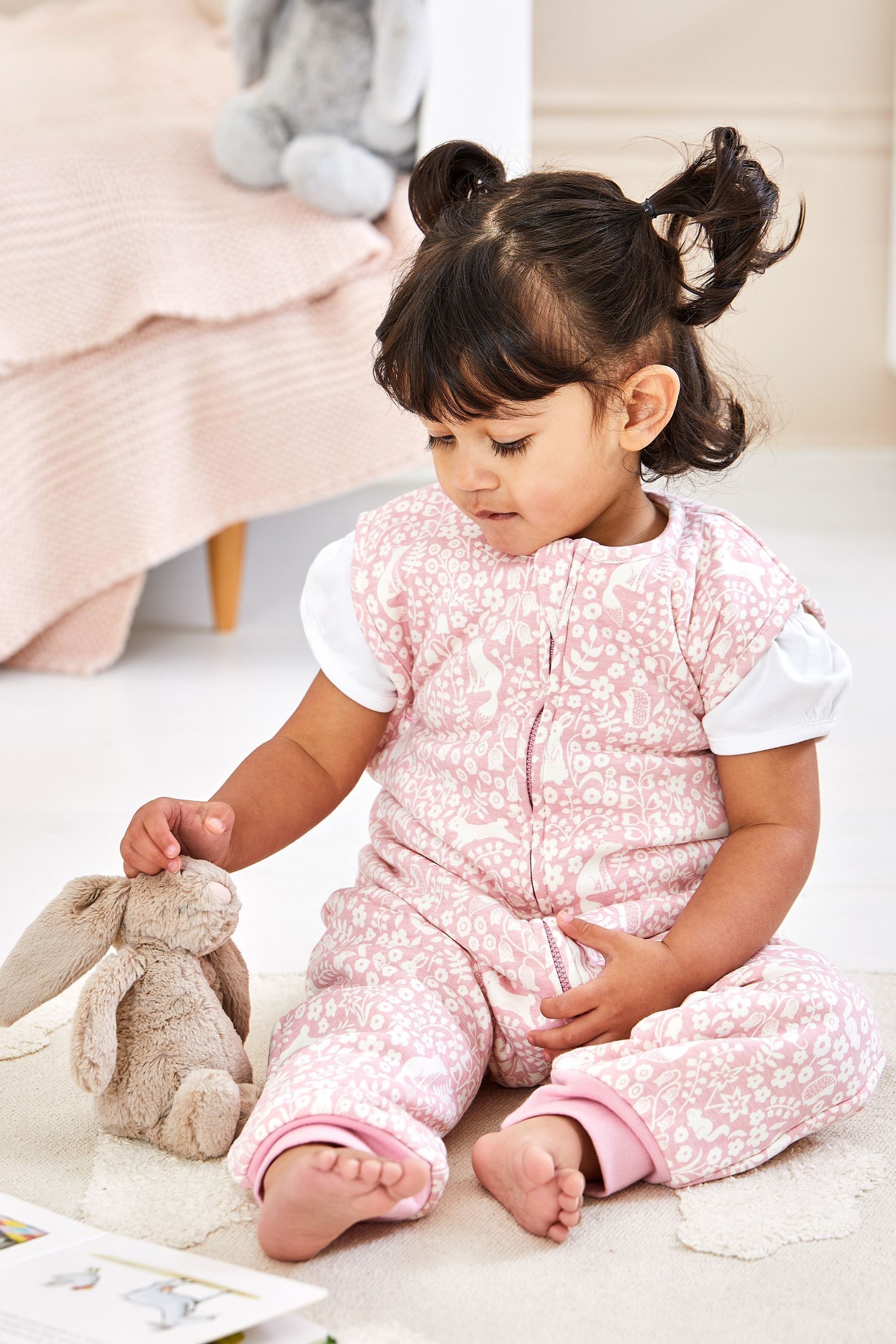 Buy JoJo Maman Bebe Pink Woodland 1.5 Tog Sleep Snuggler from Next Oman