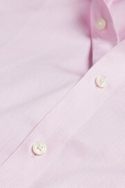 Ted Baker Pink Ildaton Bistretch Herringbone Shirt - Image 6 of 6