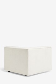 Casual Boucle Oyster Single Corner Piece Alba Modular Sofa - Image 10 of 14
