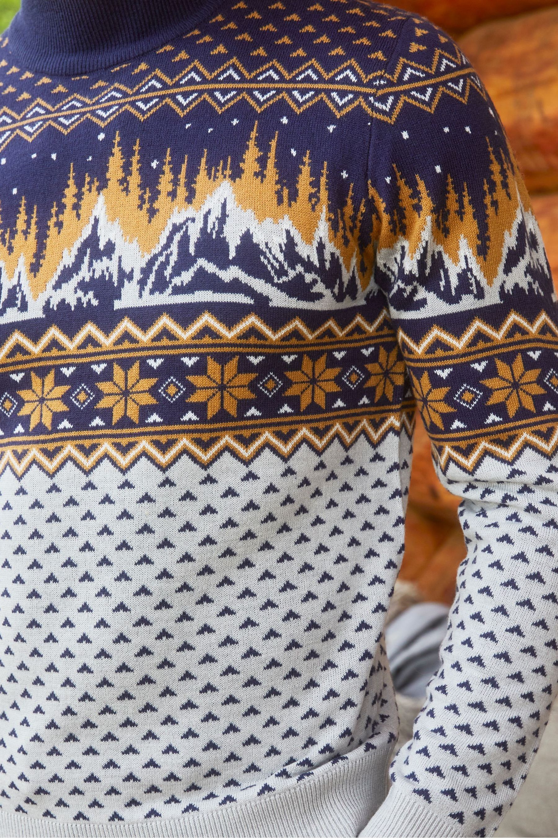 Turtle neck christmas jumper online
