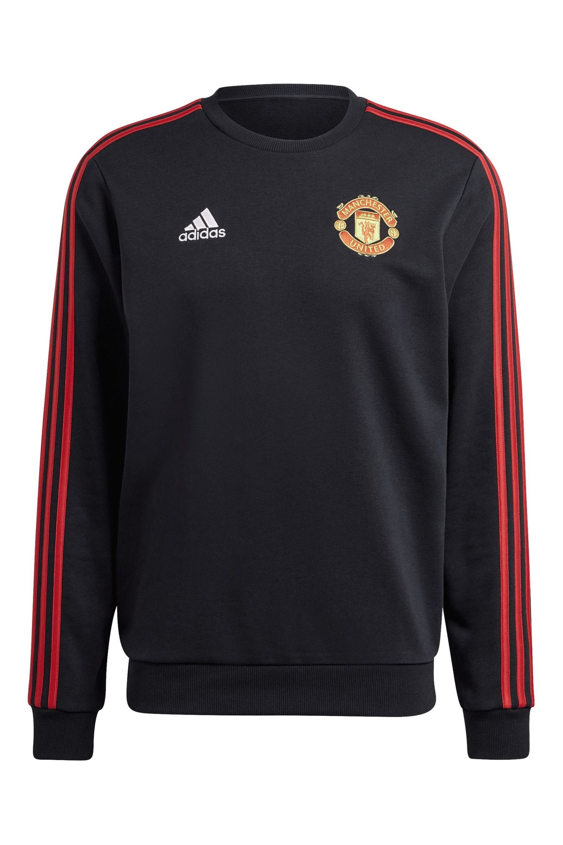 Buy adidas Black Manchester United DNA Crew Sweater from Next Malta