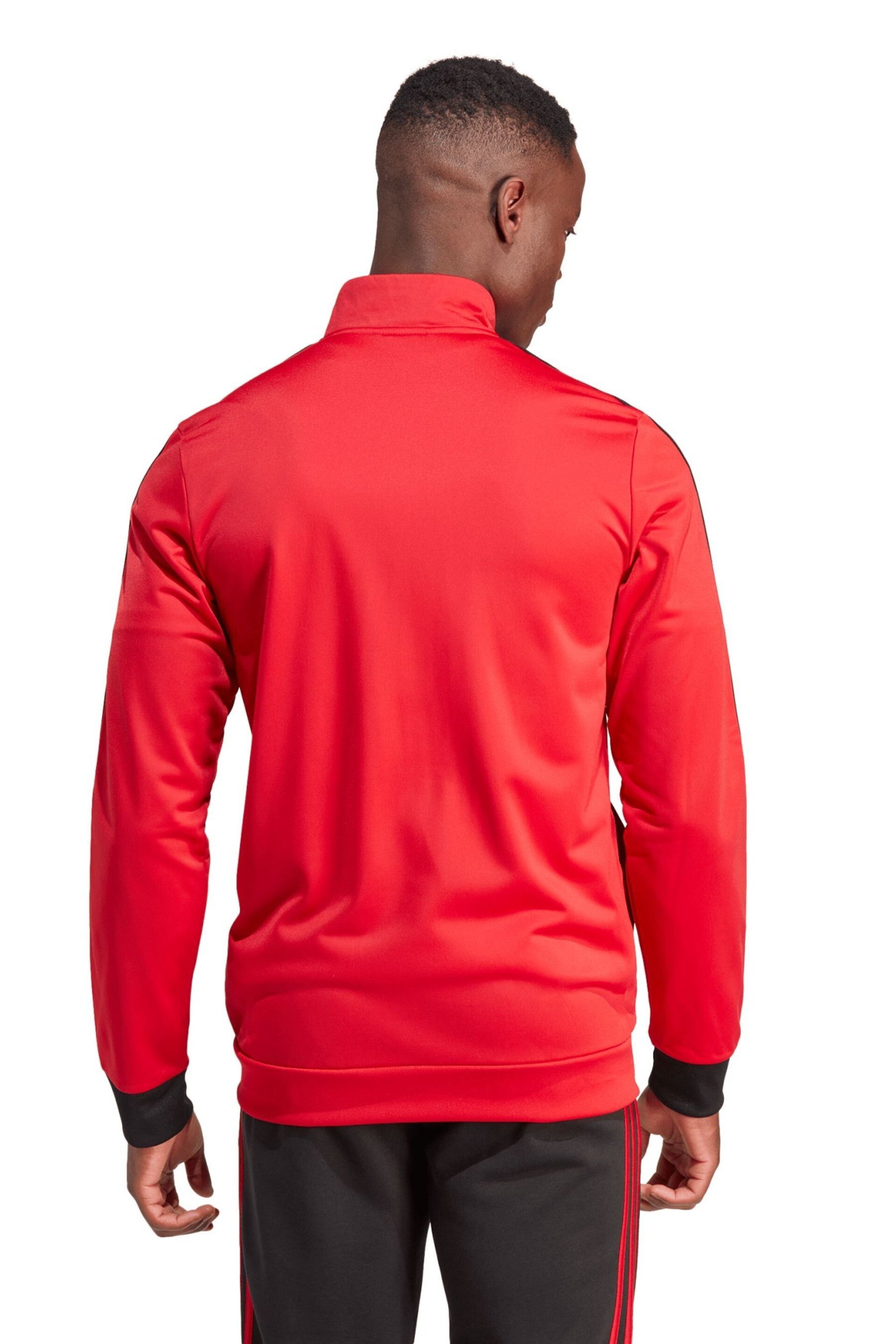 adidas Red Manchester United DNA Track Top - Image 2 of 3
