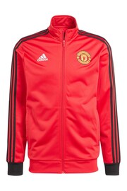 adidas Red Manchester United DNA Track Top - Image 3 of 3