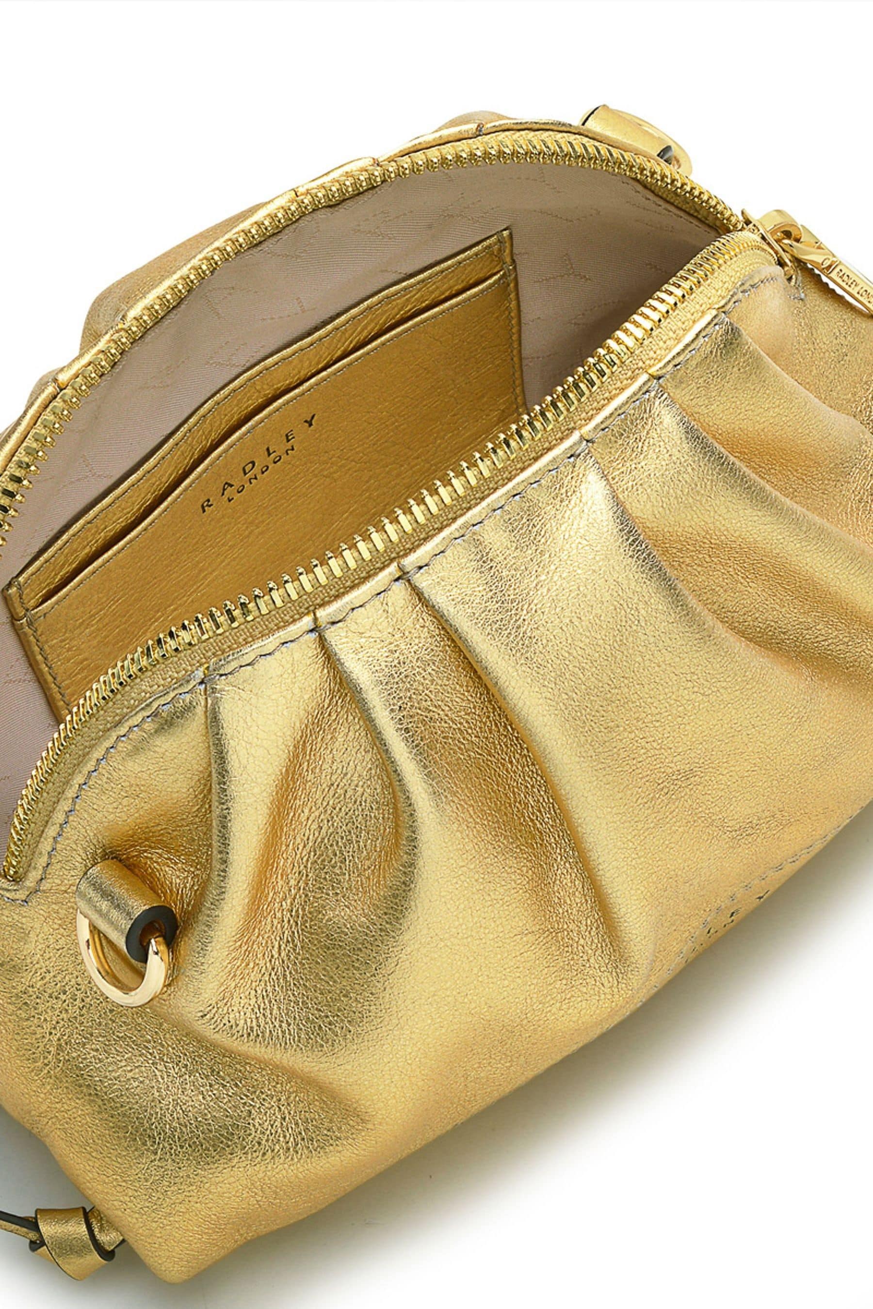 Buy Radley London Gold Soho Remastered Metallic Small Ziptop Crossbody Bag from Next USA