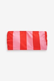Red/Pink Pique Stripe Bandeau Bikini Top - Image 6 of 6
