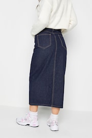 PixieGirl Petite Blue Denim 100% Cotton Midi Skirt - Image 2 of 4