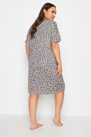 Yours Curve Grey Animal Sleeptee Nightie - Image 2 of 4