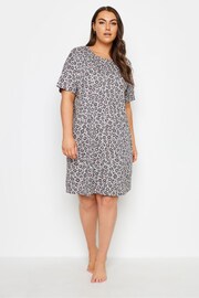 Yours Curve Grey Animal Sleeptee Nightie - Image 3 of 4