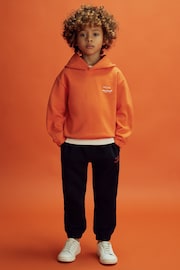 Reiss x McLaren F1 Team Papaya 3-9 yrs McLaren F1 Elasticated Cotton Hoodie - Image 3 of 9