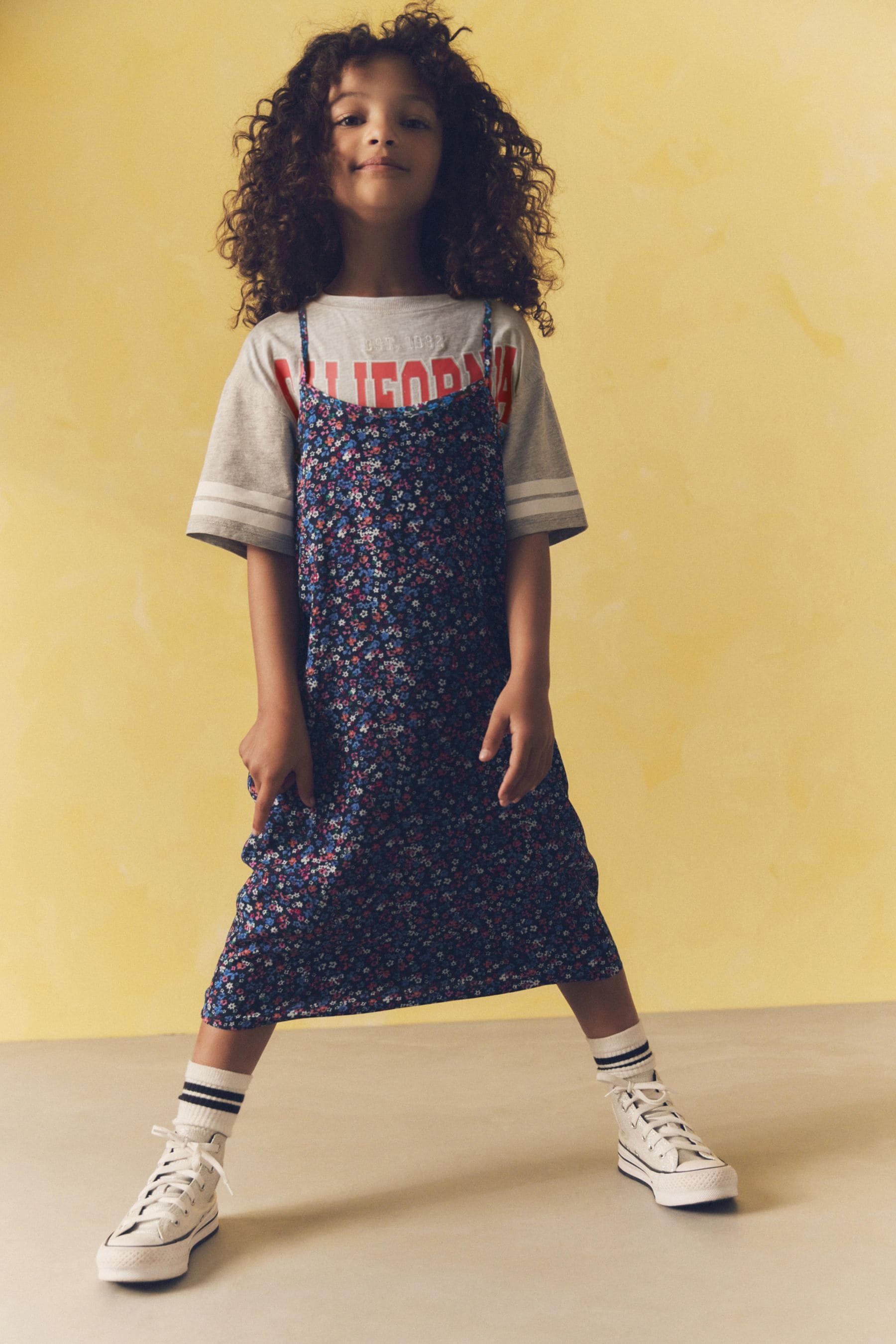 T shirt with slip dress discount